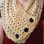 Crocheted Button Cowl